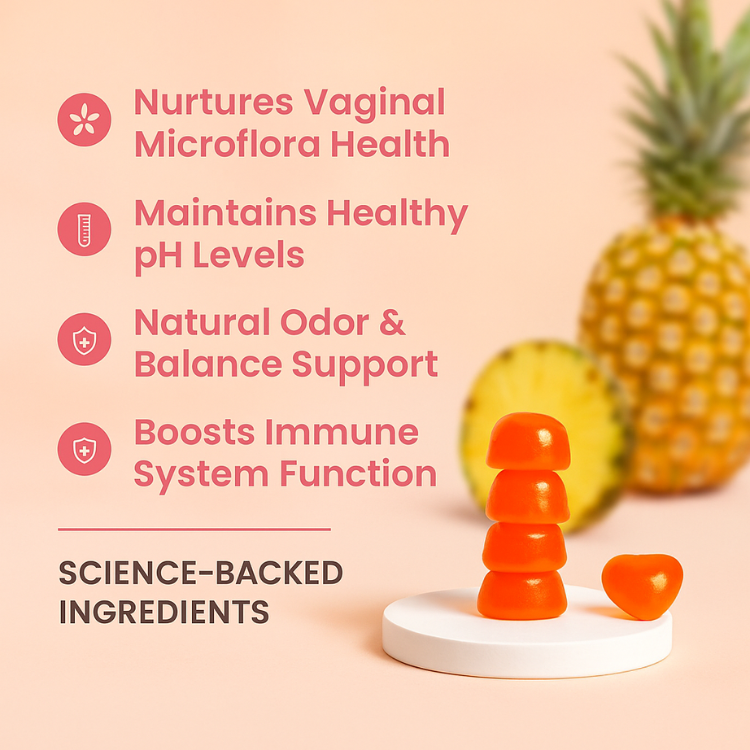 LUNARA™ Feminine Balance Gummies – Hormonal & pH Support